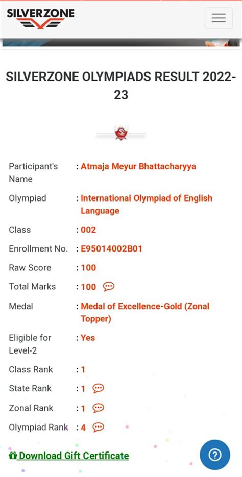 silverzone result|silverzone olympiad result 2021 22.